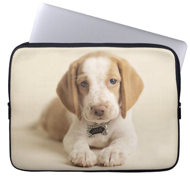 Beagle Puppy Laptop Sleeve (Front)