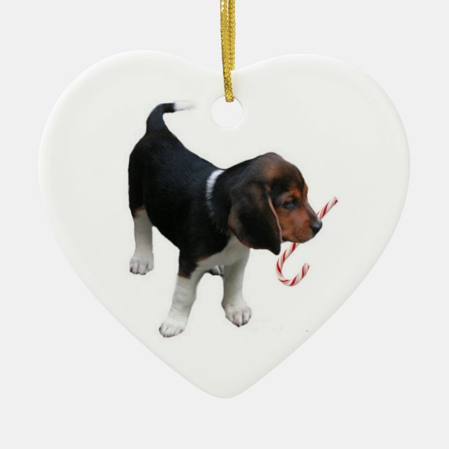 Beagle Puppy Ornament (Front)