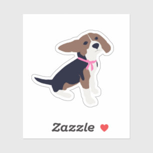 Beagle Puppy Waterproof Sticker