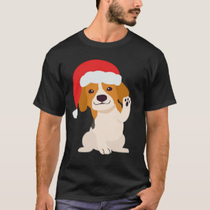 Beagle puppy with Santa's hat for dog lovers Overs T-Shirt