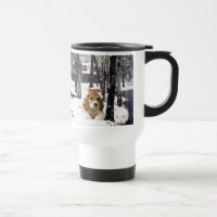 Beagle Regal Snow Travel Mug