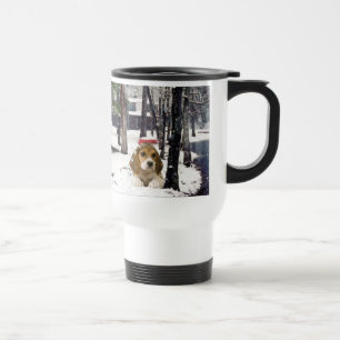 Beagle Regal Snow Travel Mug