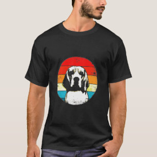 Beagle Retro Dog Dad Mom T-Shirt