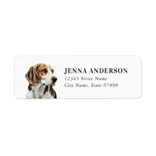 Beagle Return Address Label