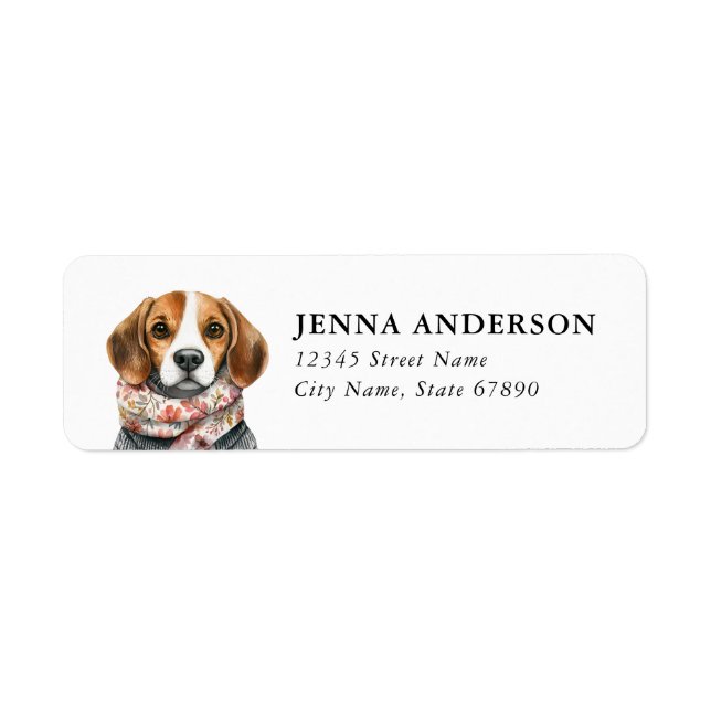 Beagle Return Address Label (Front)