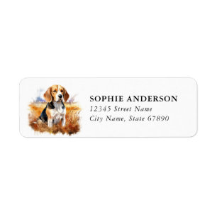 Beagle Return Address Label
