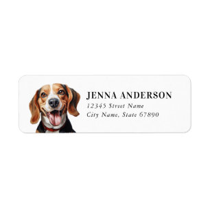 Beagle Return Address Label
