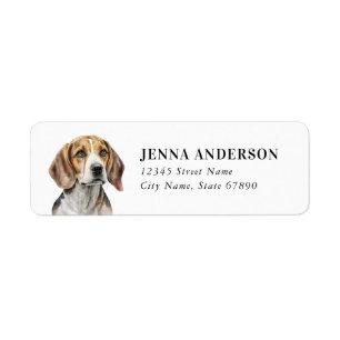 Beagle Return Address Label