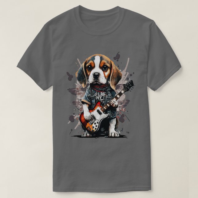 Beagle Rocker 3 T-Shirt (Design Front)