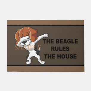 Beagle Rules The House Doormat, Beagles Lover Doormat