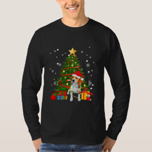 Beagle Santa Christmas Tree Light Pajama Dog Xmas T-Shirt