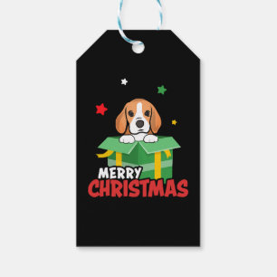 Beagle Santa Dog Lovers Merry Christmas Xmas Gift Tags