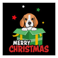 Beagle Santa Dog Lovers Merry Christmas Xmas