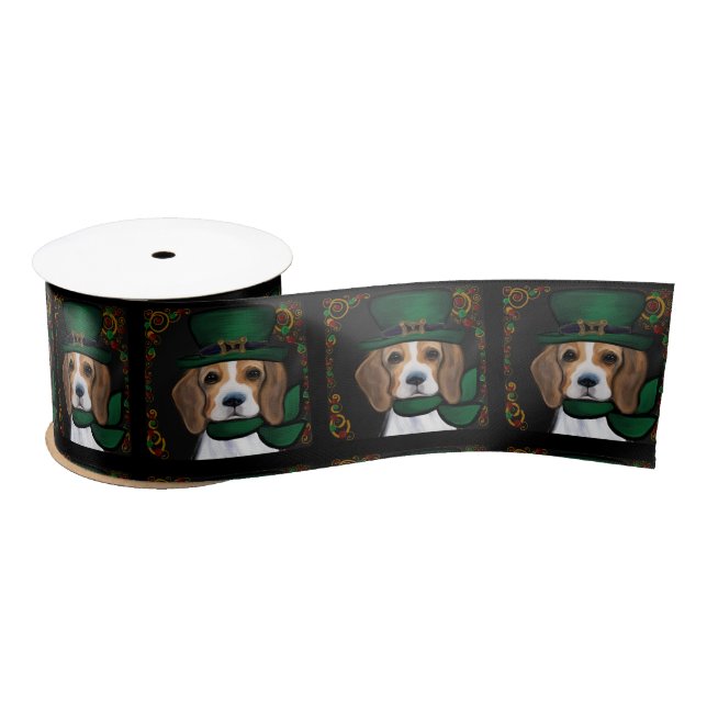Beagle      satin ribbon (Spool)