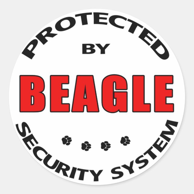 Beagle Security Classic Round Sticker (Front)