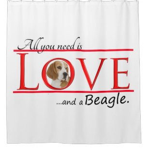 Beagle Shower Curtain