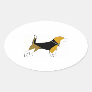 beagle silhouette sticker