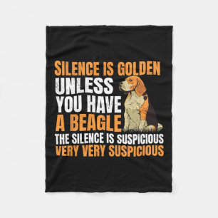 Beagle Small Scent Dog Hunting Pet Breeder Silence Fleece Blanket