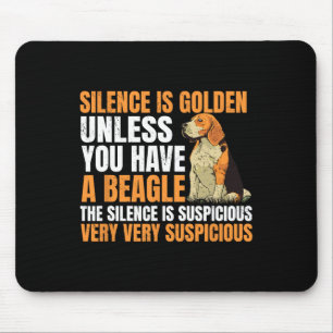 Beagle Small Scent Dog Hunting Pet Breeder Silence Mouse Pad