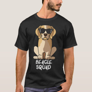 Beagle Squad With Sunglasses Funny Cool Dog T anti T-Shirt