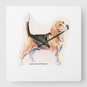 Beagle Square Wall Clock
