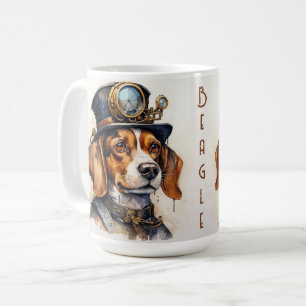 Beagle Steampunk Dog Coffee Mug