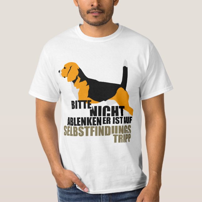 Beagle Suche T-Shirt (Front)