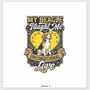 Beagle Taught Me Unconditional Love Dog Heart Paws