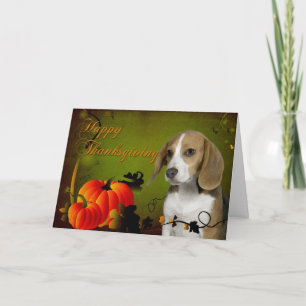 Beagle Thanksgiving Card