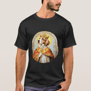 Beagle The Pope Funny Dog Religious T-Shirt