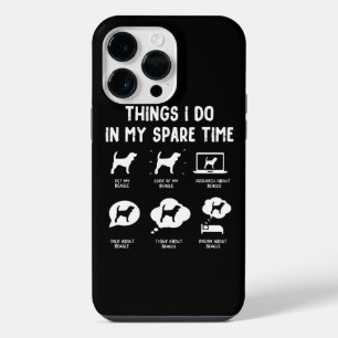 Beagle Things Do Spare Time/ Funny Beagle  iPhone 14 Pro Max Case