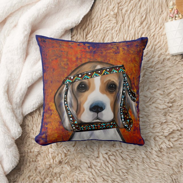Beagle     throw pillow (Blanket)