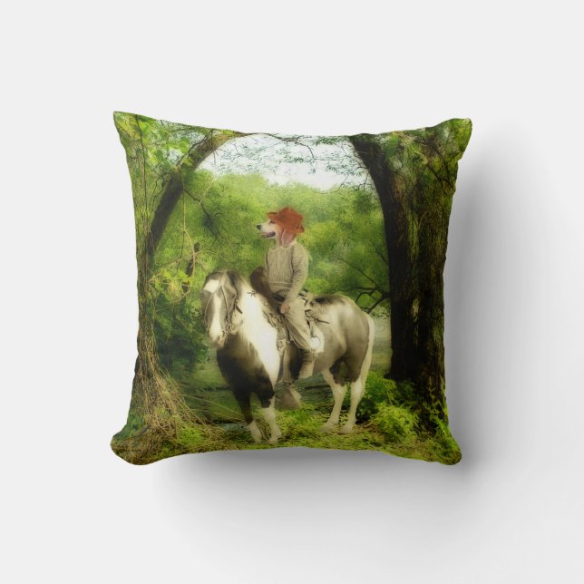 Beagle Throw Pillow (Front)