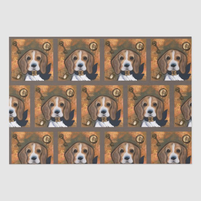 Beagle       tissue paper (Front)