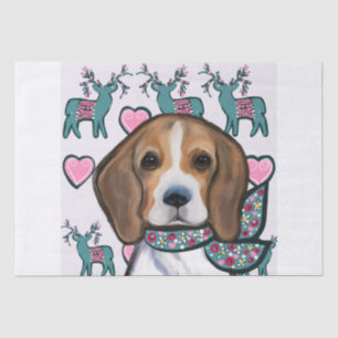 Beagle tissue paper