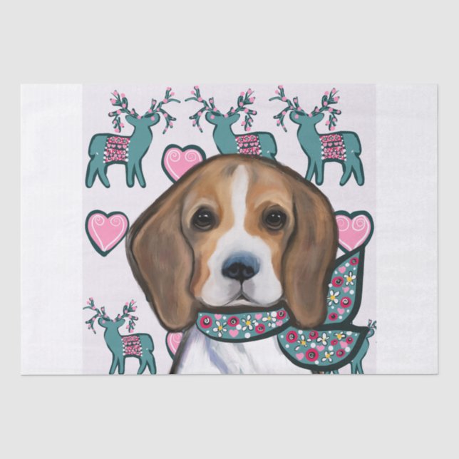Beagle      tissue paper (Front)