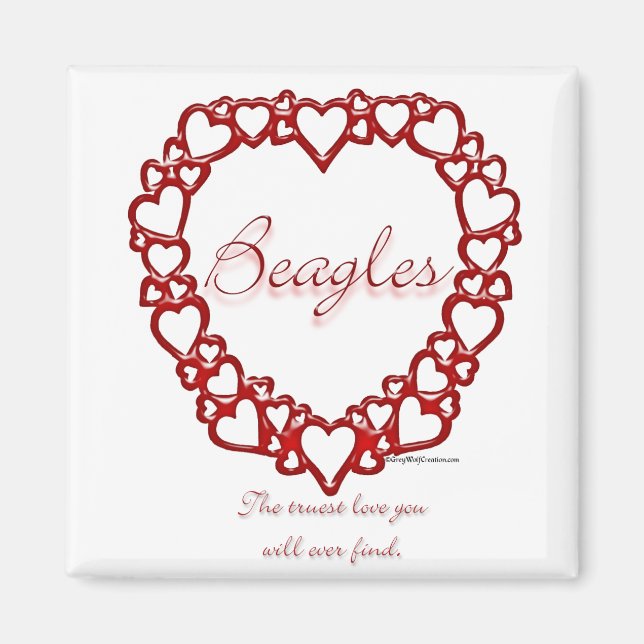 Beagle True Love Magnet (Front)