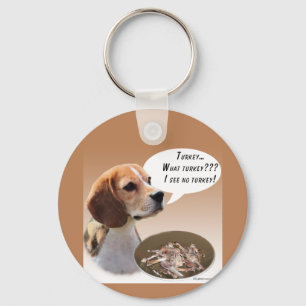 Beagle Turkey Keychain