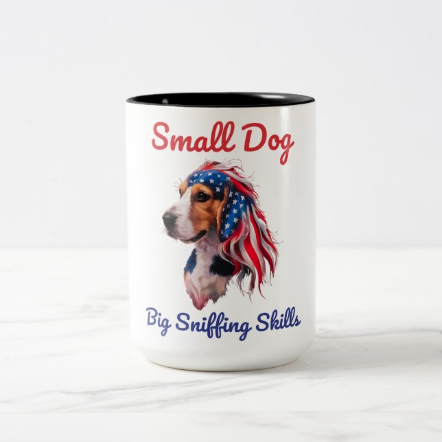 Beagle Two-Tone Coffee Mug (Center)