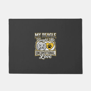 Beagle Unconditional Love Dog Owner Doormat