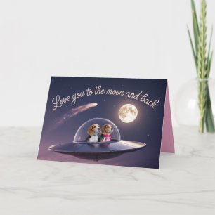 Beagle Valentine Card