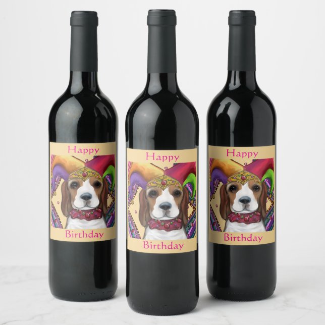 BEAGLE WINE LABEL (Bottles)
