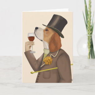 Beagle Wine Snob Card