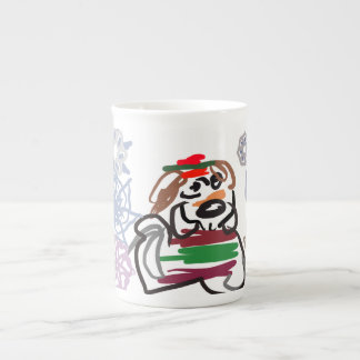 Beagle winter  bone china mug