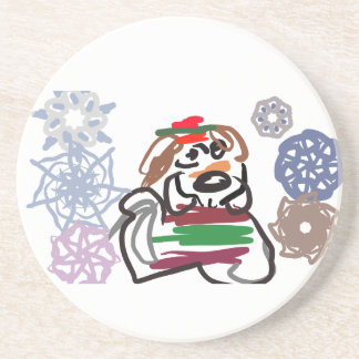 Beagle winter  coaster