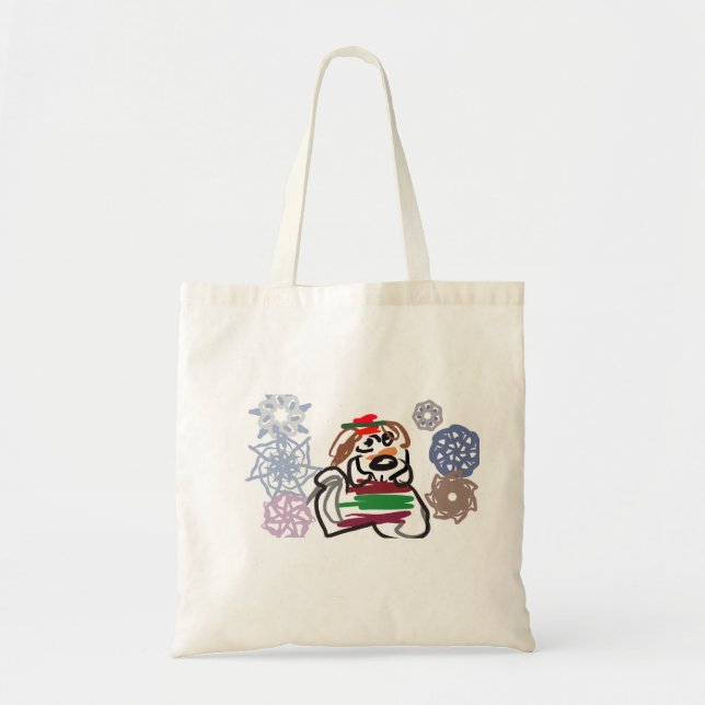 Beagle winter  tote bag (Front)