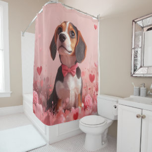 Beagle with Roses - Valentine's Day