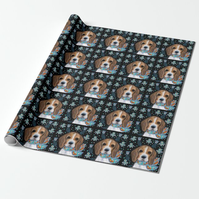 Beagle        wrapping paper (Unrolled)
