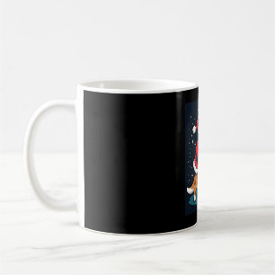 Beagle Xmas Lighting Santa Riding Beagle Dog Chris Coffee Mug