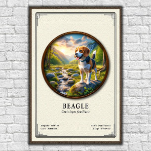 Beagle Zoology Series Poster